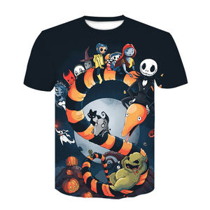 Fitspi Nightmare Before Christmas Jack Halloween <span class=keywords><strong>T</strong></span> <span class=keywords><strong>Shirt</strong></span> film <span class=keywords><strong>Horror</strong></span> magliette Anime stampate in 3d uomo donna maglietta estiva - Product Image 6