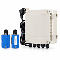Débitmètre ultrasonique à fixation par pince TUF-2000, débitmètre de liquide non invasif, RS485 Modbus 4-20mA, pour eau, huile, eaux usées DN25-DN6000