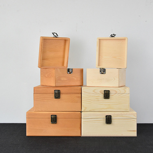 Caja de almacenamiento de madera con cajón, caja vacía, caja de corazón para Paseo de dama de honor, caja de madera práctica para padrino, regalo práctico - Product Image 2