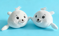 Animaux marins en peluche mignons personnalisés, requins, phoques, baleines, poupées, jouets en peluche apaisants pour enfants, cadeaux d'anniversaire