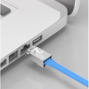 ปลั๊ก RJ45 Cat6 แบบมีฉนวนป้องกัน 100 ชิ้น ตัวเชื่อมต่ออีเธอร์เน็ต - Product Image 4