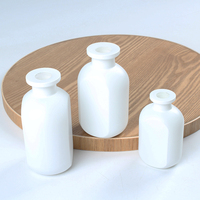 Rafraîchisseur d'air de luxe Bouteille unique de diffuseur de roseau en verre blanc