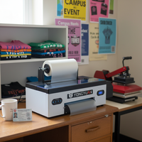 Impresora DTF A3 Automática Completa con Cabezal L1800, Máquina de Escritorio con Cabezal de Impresión Epson y Película de Tinta para Inicio Inmediato de Negocios de Camisetas DIY