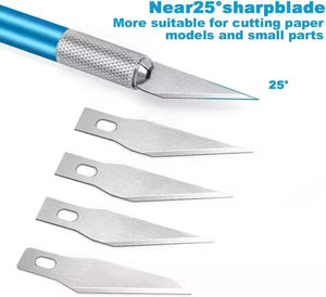 Personalizzabile di alta qualità lama OEM in alluminio fai da te <span class=keywords><strong>coltelli</strong></span> da taglio <span class=keywords><strong>per</strong></span> la carta da penna Hobby arte <span class=keywords><strong>scolpire</strong></span> intaglio - Product Image 5