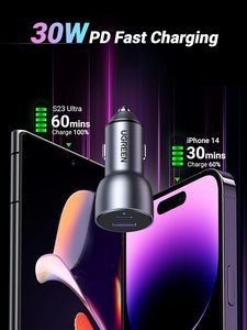 شاحن سيارة <span class=keywords><strong>UGREEN</strong></span> USB C ، شاحن سيارة من النوع C PD 30W و QC 18W ، محول شاحن سيارة سريع - Product Image 2