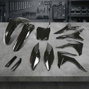 Kit Completo in Plastica per Honda CRF 450R 2013-2016 Nero con Filtro UE Inclusi Materiali in Gomma, Luce e Metallo - Product Image 2