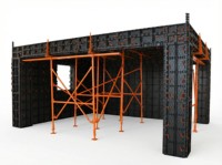 Panneaux de coffrage en plastique ABS CONSO P80, système de coffrage en béton réutilisable haute résistance pour la construction