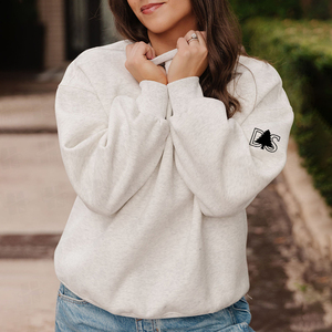 Sudadera Gris Holgada Personalizada con Bordado y Logotipo Impreso en Relieve, Sudadera de Cuello Alto de Algodón Grueso de 420 GSM - Product Image 3