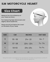 Casque de moto modulaire pour homme et femme homologué ILM ECE 22.06, double visière, casque intégral modèle FF957