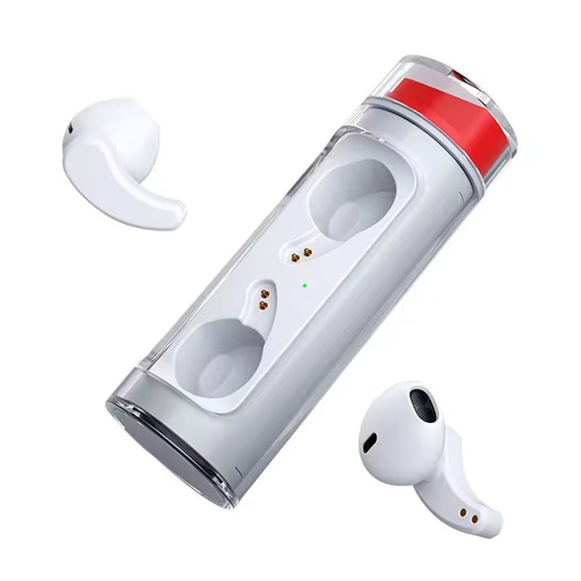 Good Sound JL for 5.2 Wireless Headphones ENC Noise Cancelling IPX7 Waterproof Transparent Rotating Design for Sports