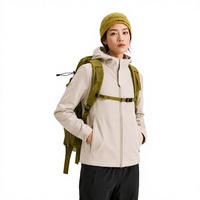 Veste bomber imperméable à capuche ample de marque haut de gamme pour femmes et hommes ; randonnée en plein air, décontractée