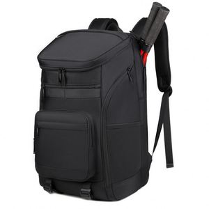 Sac de tennis décontracté grande capacité avec poche sèche et humide, transport bidirectionnel, sac à dos de badminton avec compartiment à chaussures - Product Image 1
