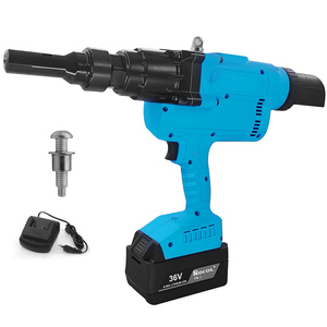 Remachadora Eléctrica <span class=keywords><strong>de</strong></span> Anillos y Ranuras ROCOL HD50, Grado Industrial, Tipo <span class=keywords><strong>de</strong></span> Bloqueo Externo, Motor <span class=keywords><strong>de</strong></span> Escobillas <span class=keywords><strong>de</strong></span> 36V, Alimentada por Batería, 1 Año <span class=keywords><strong>de</strong></span> Garantía - Product Image 1