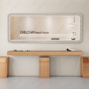 Espejo de Salón Moderno de MDF, Espejo de Cuerpo Entero para Barbería con Luces, Espejo Especializado para Permanentes y Tintes para Peluquerías - Product Image 3
