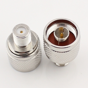 Adaptateur coaxial RF en laiton nickelé, isolé PTFE, <span class=keywords><strong>BNC</strong></span> mâle vers F femelle, adaptateur <span class=keywords><strong>N</strong></span> 50/75 Ohm - Product Image 4