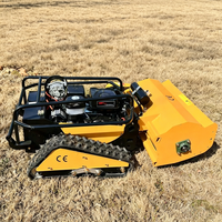 Vente directe usine Robot tondeuse autotracté télécommandé à moteur essence/diesel 800/1000/1200mm Outils de jardin
