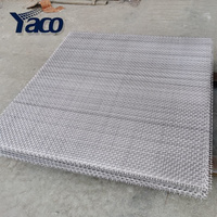 Bandes et bords en acier inoxydable, mailles ondulées, tamis filtrants industriels à crochets pour agitateurs