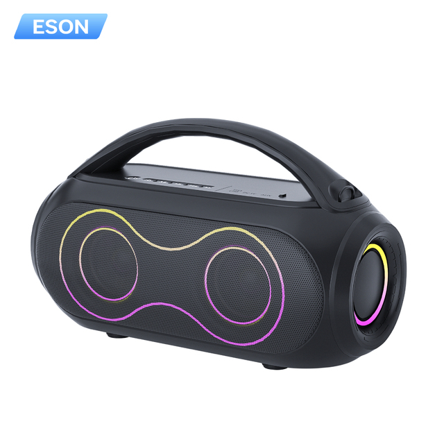 ESON Hot Sale Wireless Speaker Professional Outdoor Machine Speaker Party Speaker RGB Light Portable Speaker TF Card