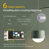 Commutateur d'éclairage plus intelligent avec Tuya WiFi IP66 600M gamme 10A télécommande plafond lampe à LED interrupteur de lumière sans fil récepteur