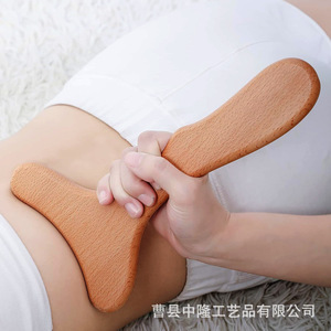 Planche de massage en bois pour la thérapie, bâton de massage pour le drainage des méridiens, planche de massage manuelle en bois massif pour le corps entier en forme de queue de poisson - Product Image 5