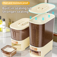 Boîte de Rangement à Riz En Gros de Qualité Alimentaire Anti-Humidité et Hermétique, Accessoire de Cuisine pour Céréales et Grains Divers
