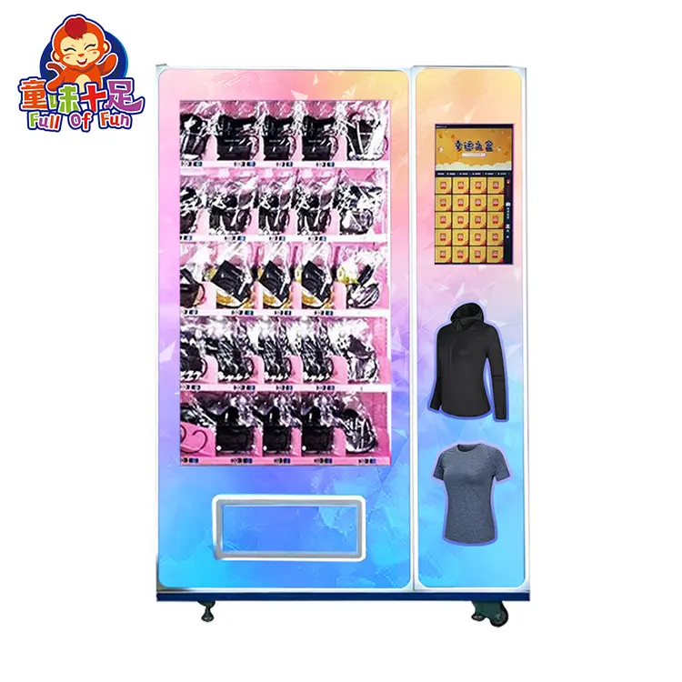 Automatic clothes vending machine electronic touch screen clothing vending machine with screen