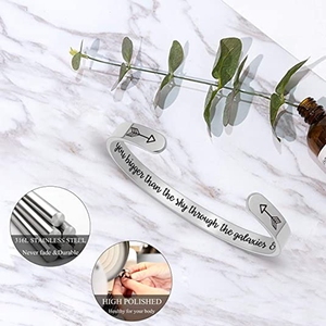 Je t'aime plus grand que le ciel à travers les galaxies et au-delà Bracelet inspirant pour amis Bracelets Mantra Bracelet - Product Image 4