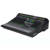 Konsol Mixing 10.14.18-way dengan Amplifier, Pemutar Komprehensif Layar LCD Besar 5-inci, Perangkat Efek Digital 99 Mode Ganda