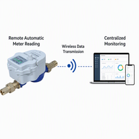 Compteur d'eau intelligent LoRaWAN à prix direct usine, avec carte SIM, haute qualité
