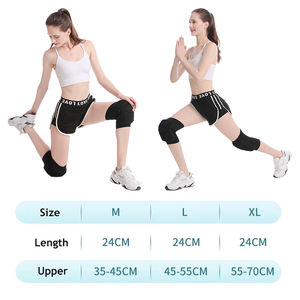 Genouillères antidérapantes souples pour femmes et hommes, manchon de compression pour le volleyball, le basketball, la course à pied, le football, le cyclisme - Product Image 3