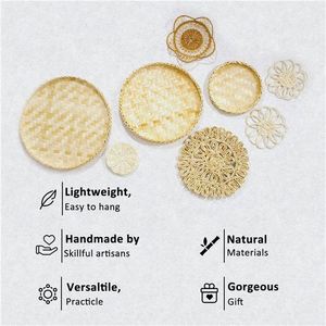 Chambre à coucher Rustica Para <span class=keywords><strong>Casa</strong></span> De Campo Cabides Grandes Plantas Em Macrame Decoracoes Nordicas Quarto Criancas Rotim Parede - Product Image 3