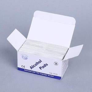 Almohadillas de preparación de alcohol no tejidas Hisopo de alcohol médico Toallita de almohadilla de alcohol isopropílico personalizada - Product Image 5