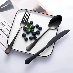 欧洲1010不锈钢现代奢华商务礼品24件套金色餐具套装盒可放入洗碗机清洗耐用环保 - Product Image 4