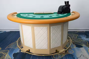 7 jugadores personalizados de lujo de alta calidad nuevo Blackjack naipes semicírculo Mesa media forma redonda - Product Image 2