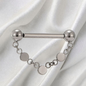 Fuxuan ASTM F136 Titanio Push Fit Pezón Barbell Pezón sin rosca <span class=keywords><strong>Piercing</strong></span> Pezón <span class=keywords><strong>Cadena</strong></span> <span class=keywords><strong>Piercing</strong></span> - Product Image 5