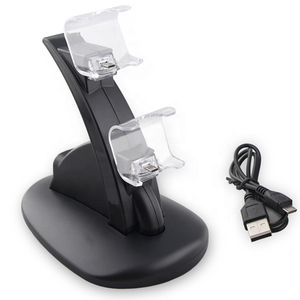 SYYTECH-controlador inalámbrico para videojuegos, soporte de carga Dual USB para <span class=keywords><strong>PS4</strong></span> Slim Pro, Base de <span class=keywords><strong>cargador</strong></span> - Product Image 6