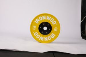 Juego de placas de parachoques de competición 5kg Placas-25kg de peso de goma codificadas por colores de alta densidad para entrenamiento de CrossFit de elevación olímpica - Product Image 4