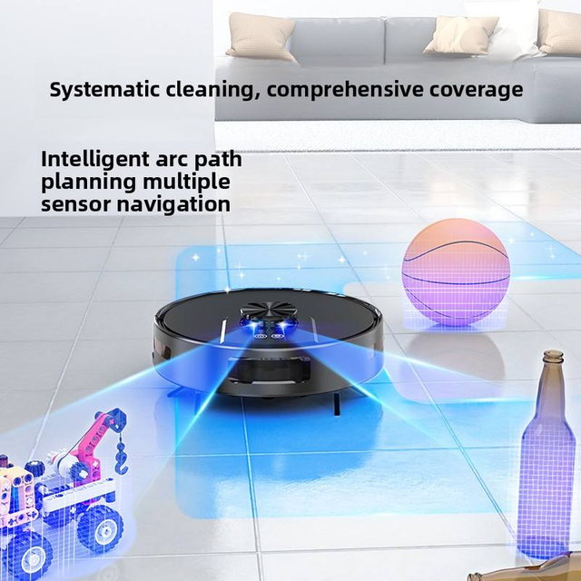 LDS Navigation Android Smart Robot Vacuum Cleaner 3500Pa GPS Navigation APP Control Multi-Floor Map Sweep Mop Household Cleaning