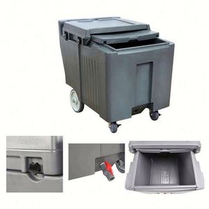 Cold Room <b>Storage</b> for <b>Camping</b> and Bar 110 Liters Plastic Ice Cube <b>Storage</b> Trolley Hotel Restaurant Supplies - Product Image 6