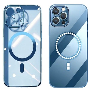 เคสโทรศัพท์มือถือแบบใส TPU แม่เหล็กเคลือบไฟฟ้า สำหรับ iPhone 13 14 Pro Max ขายส่ง - Product Image 6