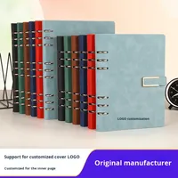 En stock, bloc-notes détachable A5 pour bureau, carnet de réunion d'affaires, papeterie avec logo personnalisé, carnet à feuilles mobiles