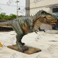 Statue de dinosaure animatronique télécommandée fabriquée en Chine pour parc d'attractions extérieur, costumes de dinosaures personnalisés