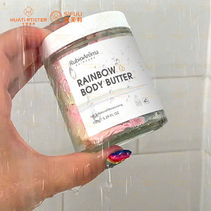 RubioAroma Hydratant Corporel Herbal Nourrissant/Éliminateur de Peaux Mortes Lotion Marocaine Végétalienne Bio Beurre Corporel Fouetté Arc-en-ciel Vente en Gros - Product Image 6