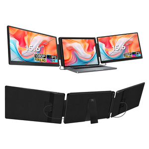 จอภาพพกพาขนาด 15.6 นิ้ว ความละเอียด 1080P IPS 60Hz USB C จอคู่สำหรับแล็ปท็อป ธุรกิจ การซื้อขาย เกมมิ่ง LED จอเสริมสำหรับแล็ปท็อป - Product Image 1