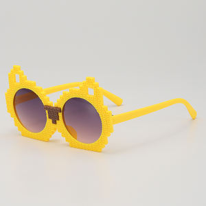 Lunettes fille, mignon petit chat, bébé garçon, lunettes de <span class=keywords><strong>soleil</strong></span> de dessin animé bloc de construction à la mode - Product Image 5