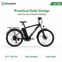 Bicicleta Eléctrica de 26 Pulgadas, 48V 350W, 7 Velocidades, Bicicleta Eléctrica para Desplazamientos Diarios
