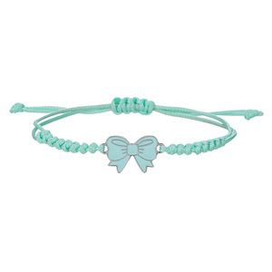 Pulsera Tejida a Mano Colorida con Dije de Lazo de Aleación, Set de Joyería Unisex para Regalo de Amistad - Product Image 5