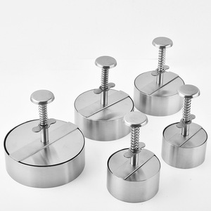 เครื่องทำเบอร์เกอร์สเตนเลส ยี่ห้อหยางเจียง แบบกดมือ สำหรับเนื้อวัว ขนาด 14 ซม. น้ำหนัก 382 กรัม - Product Image 3