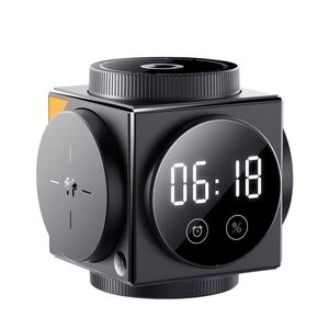 Caricatore Wireless Magnetico JEDI Tre in Uno con Funzione di Apertura Elettrica, Orologio Digitale Pieghevole e Luce Notturna - Product Image 4