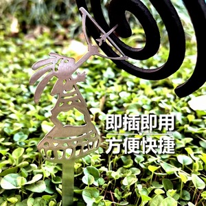 Soporte portátil de acero inoxidable para espirales antimosquitos, diseño de calavera, soporte para espirales antimosquitos para acampar al aire libre - Product Image 4